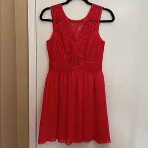 BCBGeneration Lace Coral Dress